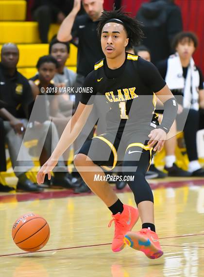 Thumbnail 2 in Paradise Honors vs. Clark (Hoophall West Tournament)  photogallery.