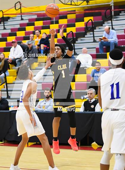 Thumbnail 3 in Paradise Honors vs. Clark (Hoophall West Tournament)  photogallery.