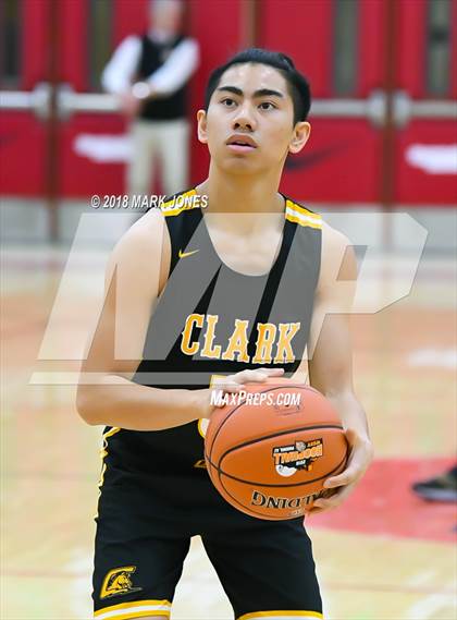 Thumbnail 3 in Paradise Honors vs. Clark (Hoophall West Tournament)  photogallery.
