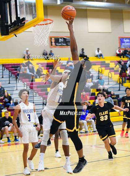 Thumbnail 1 in Paradise Honors vs. Clark (Hoophall West Tournament)  photogallery.