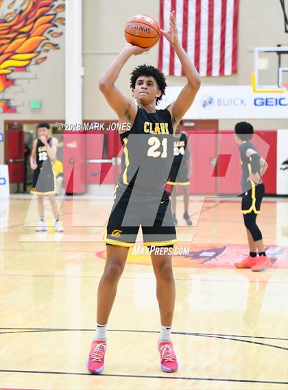 Thumbnail 2 in Paradise Honors vs. Clark (Hoophall West Tournament)  photogallery.
