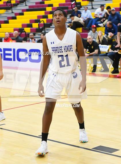 Thumbnail 1 in Paradise Honors vs. Clark (Hoophall West Tournament)  photogallery.