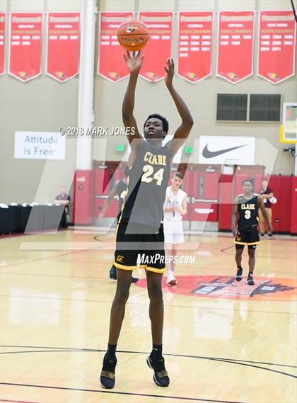 Thumbnail 2 in Paradise Honors vs. Clark (Hoophall West Tournament)  photogallery.