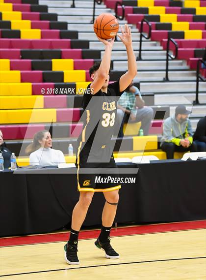 Thumbnail 1 in Paradise Honors vs. Clark (Hoophall West Tournament)  photogallery.