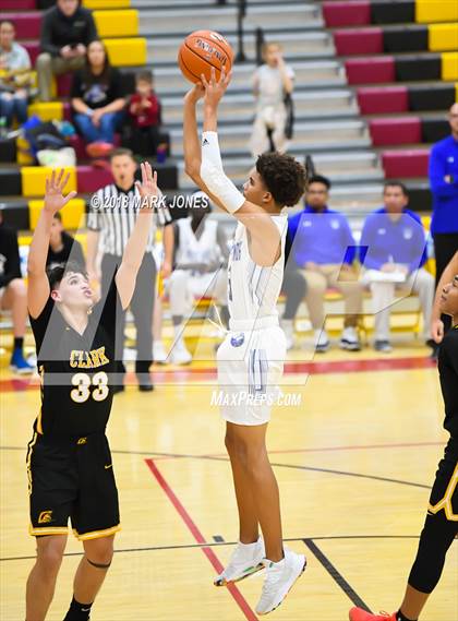 Thumbnail 3 in Paradise Honors vs. Clark (Hoophall West Tournament)  photogallery.