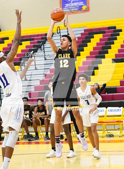 Thumbnail 3 in Paradise Honors vs. Clark (Hoophall West Tournament)  photogallery.