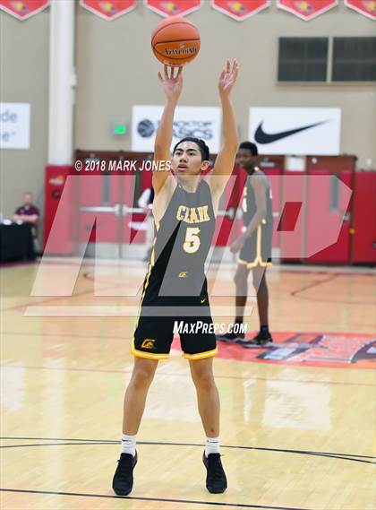 Thumbnail 1 in Paradise Honors vs. Clark (Hoophall West Tournament)  photogallery.
