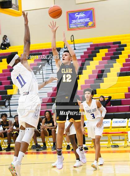 Thumbnail 1 in Paradise Honors vs. Clark (Hoophall West Tournament)  photogallery.