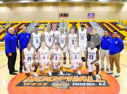 Thumbnail 2 in Paradise Honors vs. Clark (Hoophall West Tournament)  photogallery.