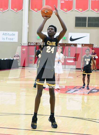 Thumbnail 1 in Paradise Honors vs. Clark (Hoophall West Tournament)  photogallery.