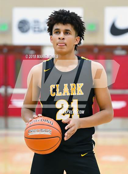 Thumbnail 3 in Paradise Honors vs. Clark (Hoophall West Tournament)  photogallery.