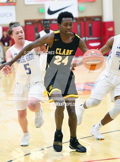 Thumbnail 3 in Paradise Honors vs. Clark (Hoophall West Tournament)  photogallery.