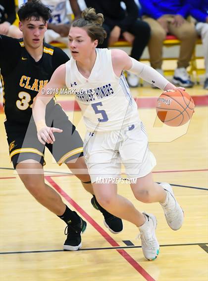 Thumbnail 2 in Paradise Honors vs. Clark (Hoophall West Tournament)  photogallery.