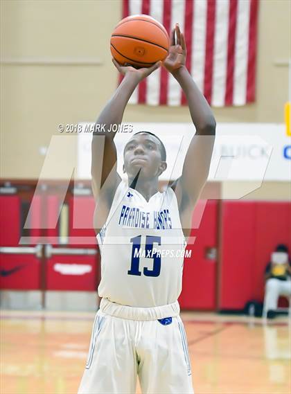 Thumbnail 1 in Paradise Honors vs. Clark (Hoophall West Tournament)  photogallery.