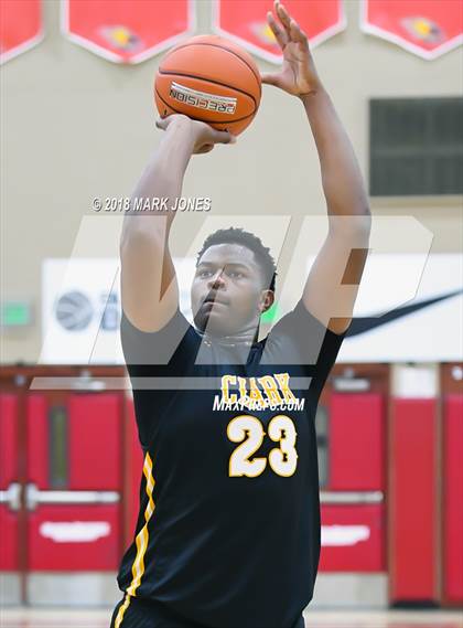 Thumbnail 2 in Paradise Honors vs. Clark (Hoophall West Tournament)  photogallery.