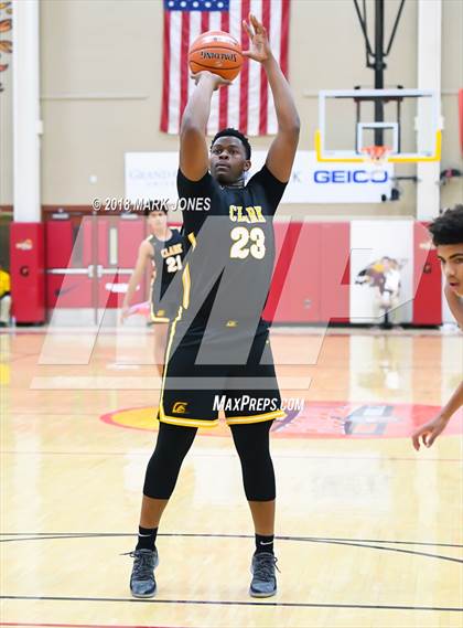 Thumbnail 1 in Paradise Honors vs. Clark (Hoophall West Tournament)  photogallery.