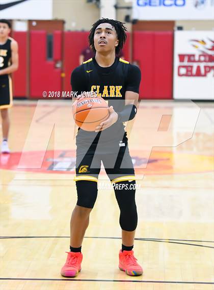 Thumbnail 1 in Paradise Honors vs. Clark (Hoophall West Tournament)  photogallery.
