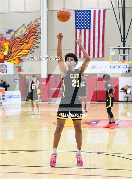 Thumbnail 3 in Paradise Honors vs. Clark (Hoophall West Tournament)  photogallery.