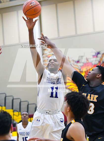 Thumbnail 1 in Paradise Honors vs. Clark (Hoophall West Tournament)  photogallery.