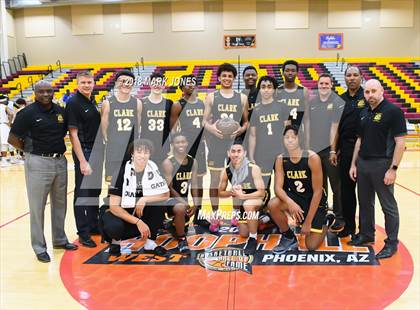 Thumbnail 1 in Paradise Honors vs. Clark (Hoophall West Tournament)  photogallery.