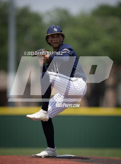 Thumbnail 2 in Hebron vs. Little Elm (UIL 6A Baseball Region 1 Bi-District) photogallery.