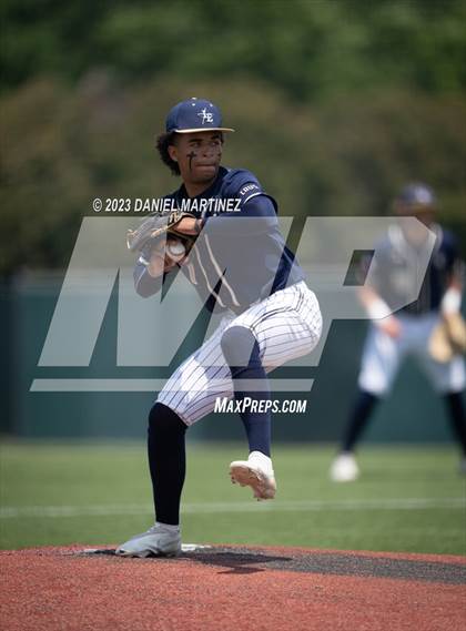 Thumbnail 3 in Hebron vs. Little Elm (UIL 6A Baseball Region 1 Bi-District) photogallery.
