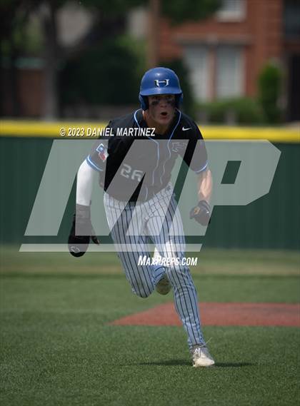 Thumbnail 3 in Hebron vs. Little Elm (UIL 6A Baseball Region 1 Bi-District) photogallery.