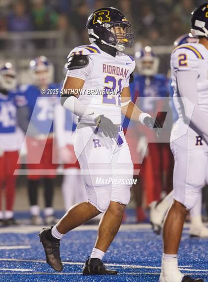 Thumbnail 3 in Archbishop Riordan @ Folsom (CIF NorCal Regional Division 1-AA Final) photogallery.