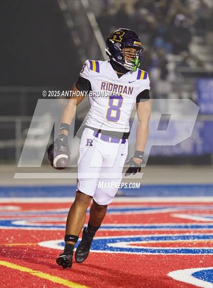 Thumbnail 2 in Archbishop Riordan @ Folsom (CIF NorCal Regional Division 1-AA Final) photogallery.