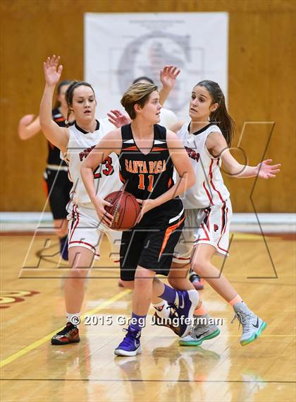 Thumbnail 1 in Santa Rosa vs. Oregon City (Cardinal Newman Classic) photogallery.