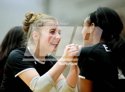 Thumbnail 3 in Lake Ridge vs Byron Nelson (UIL 6A D1 Volleyball Bi-district) photogallery.