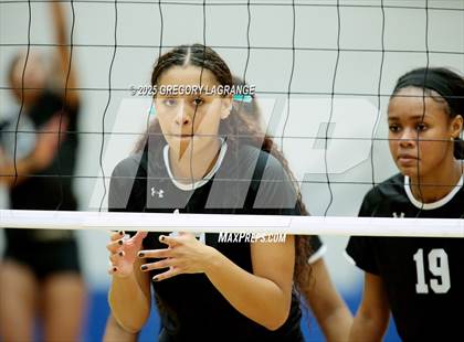 Thumbnail 2 in Lake Ridge vs Byron Nelson (UIL 6A Volleyball Bi-district playoff Div 1) photogallery.
