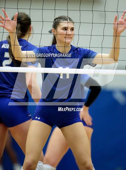 Thumbnail 3 in Lake Ridge vs Byron Nelson (UIL 6A Volleyball Bi-district playoff Div 1) photogallery.