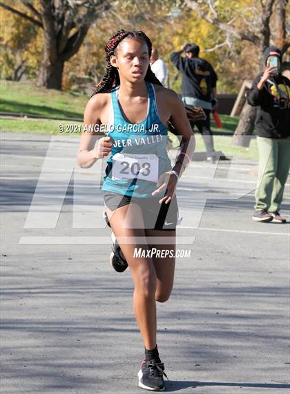 Thumbnail 3 in Bay Valley Athletic League Girls Cross Country Championship photogallery.