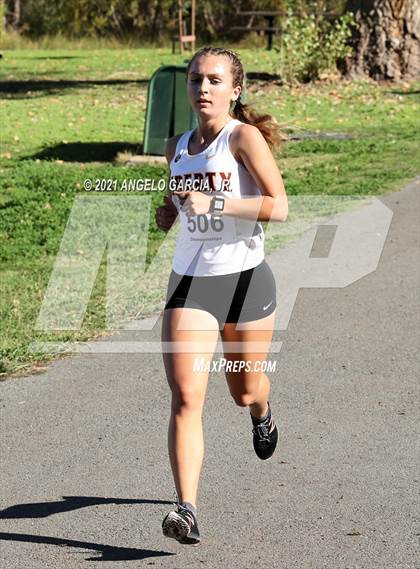 Thumbnail 3 in Bay Valley Athletic League Girls Cross Country Championship photogallery.