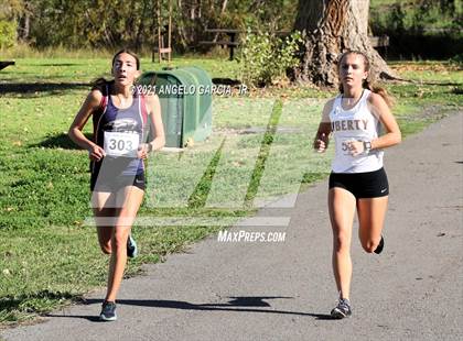 Thumbnail 2 in Bay Valley Athletic League Girls Cross Country Championship photogallery.