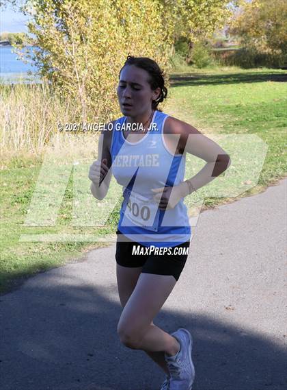 Thumbnail 3 in Bay Valley Athletic League Girls Cross Country Championship photogallery.
