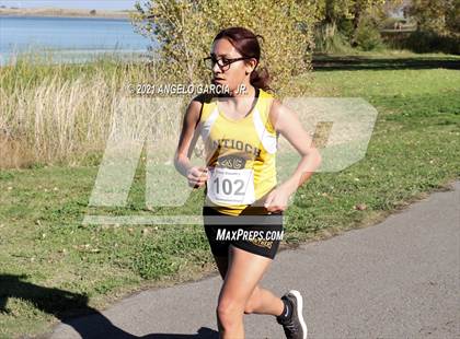 Thumbnail 3 in Bay Valley Athletic League Girls Cross Country Championship photogallery.