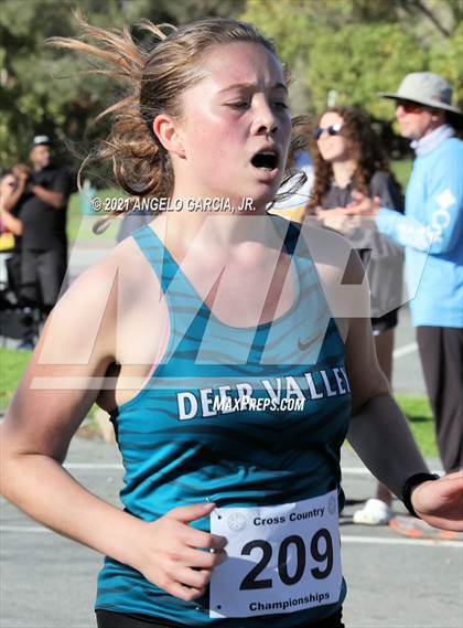 Thumbnail 3 in Bay Valley Athletic League Girls Cross Country Championship photogallery.