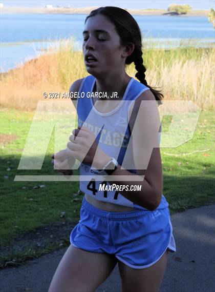 Thumbnail 3 in Bay Valley Athletic League Girls Cross Country Championship photogallery.