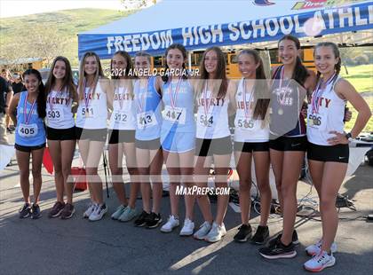 Thumbnail 3 in Bay Valley Athletic League Girls Cross Country Championship photogallery.