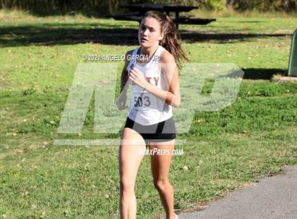 Thumbnail 3 in Bay Valley Athletic League Girls Cross Country Championship photogallery.