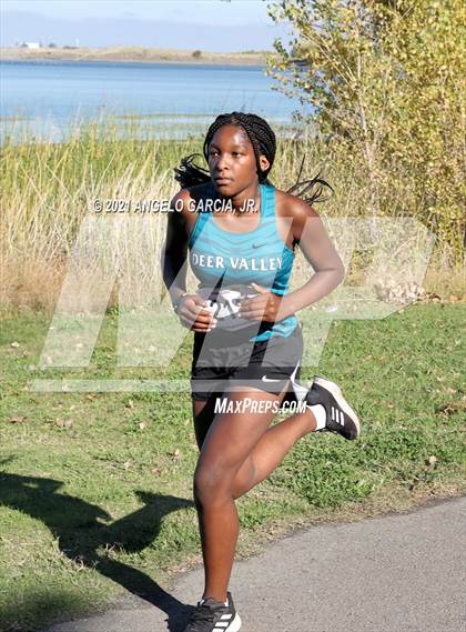 Thumbnail 3 in Bay Valley Athletic League Girls Cross Country Championship photogallery.