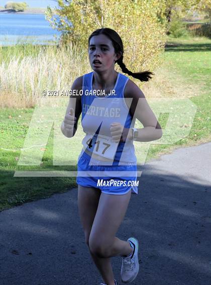 Thumbnail 2 in Bay Valley Athletic League Girls Cross Country Championship photogallery.