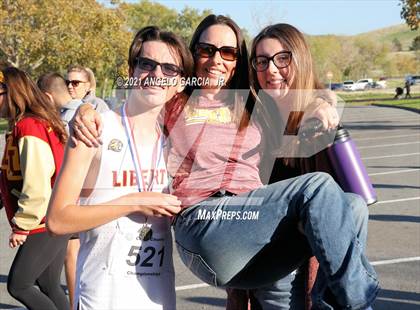 Thumbnail 3 in Bay Valley Athletic League Girls Cross Country Championship photogallery.