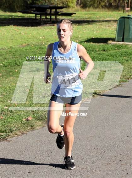 Thumbnail 2 in Bay Valley Athletic League Girls Cross Country Championship photogallery.