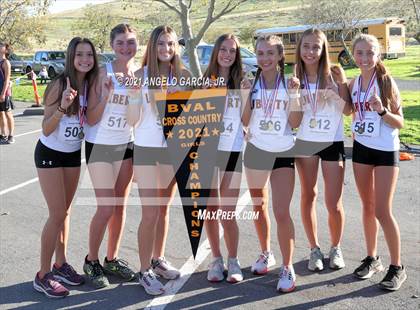 Thumbnail 2 in Bay Valley Athletic League Girls Cross Country Championship photogallery.
