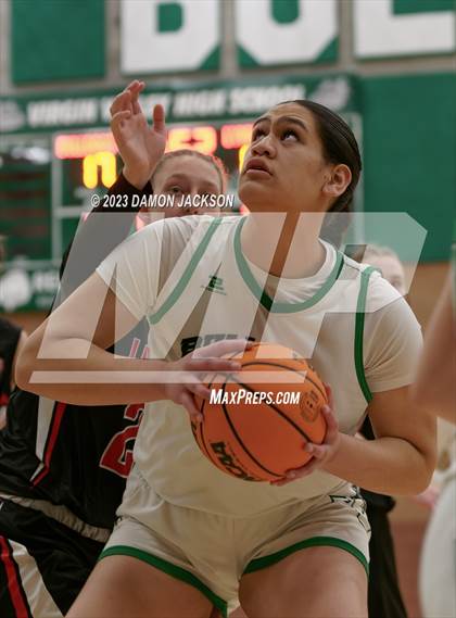 Thumbnail 3 in Lincoln County vs Virgin Valley (2A 3A Challenge @ VVHS) photogallery.