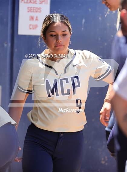 Thumbnail 1 in Mission Prep @ Orange Cove (2023 CIF CS Softball Championships-DIVISION 4) photogallery.