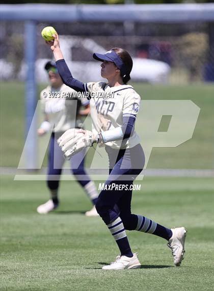 Thumbnail 3 in Mission Prep @ Orange Cove (2023 CIF CS Softball Championships-DIVISION 4) photogallery.
